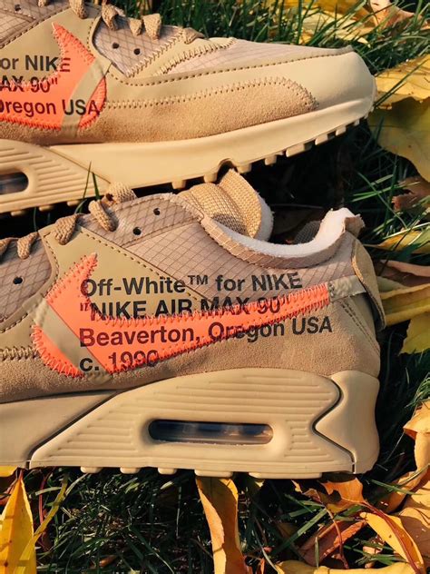 off white air max 90 desert ore replica